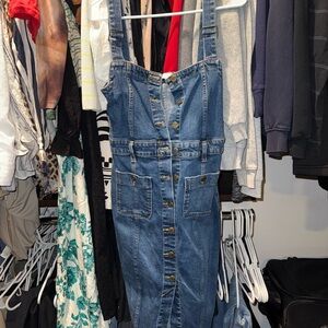 Zara Denim Button-Front Women's Jeans Dress